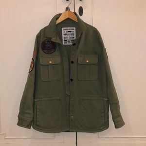 Grunge military jacket